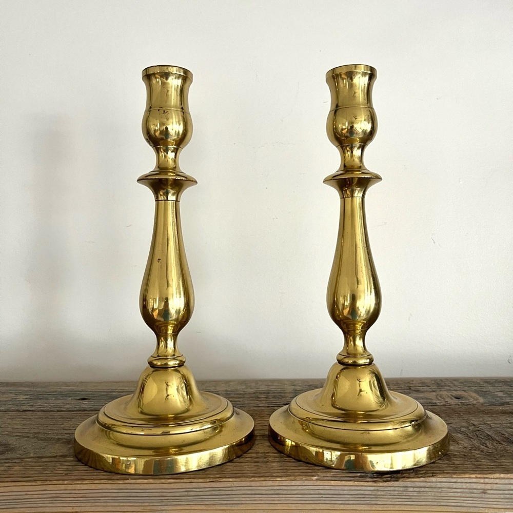 Set 2 Brass Candlesticks